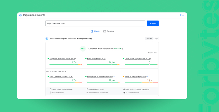 page speed insights