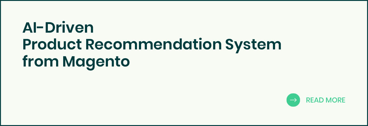 AI-Driven product recommendation system from Magento 
