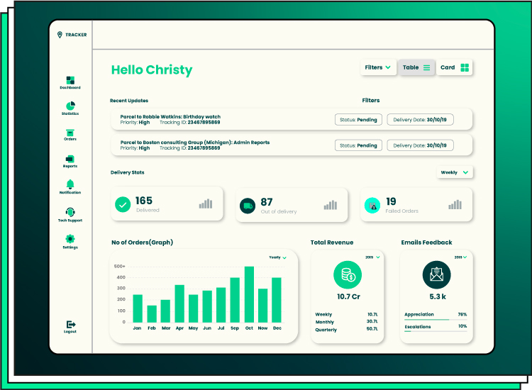 courier tracking software