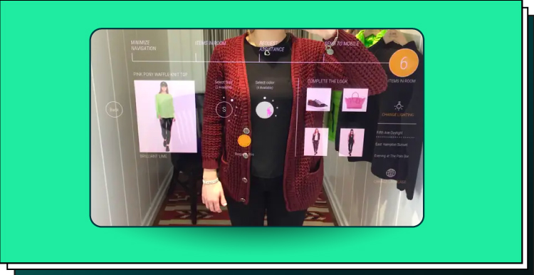 AR mirror app screenshot 